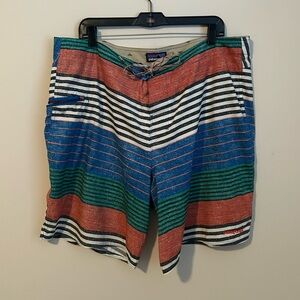 Patagonia Multi Color Unlined Board Shorts Size 40